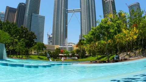 Park in Kuala Lumpur Stock Footage 70658594