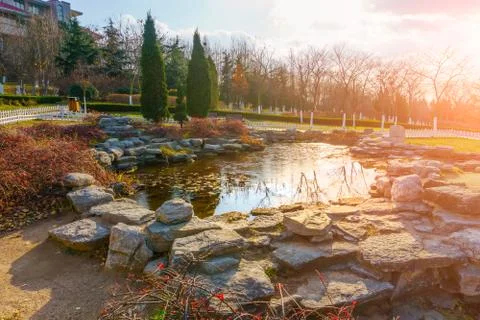 Park landscape Stock Photos