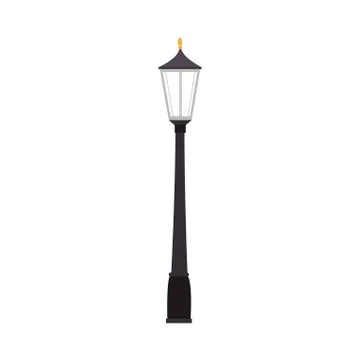 Park lantern isolated icon Stock Illustration