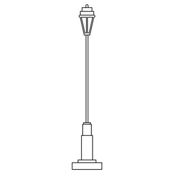 Park lantern light icon Ilustração Stock