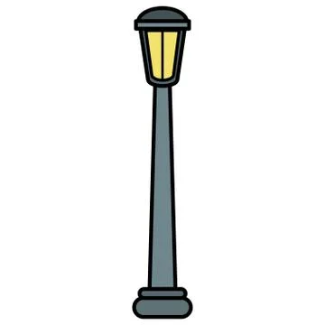 Park lantern light post icon 스톡 일러스트
