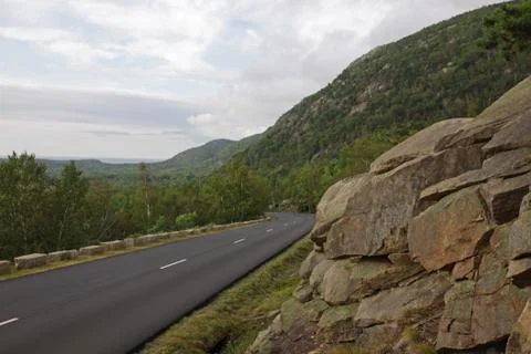 Park loop road Stock Photos