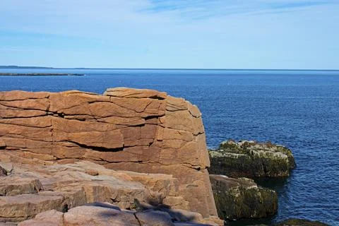 Park Loop Road - Thunder Hole  Stock Photos