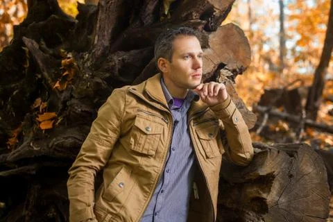 In the park is man Stock Photos