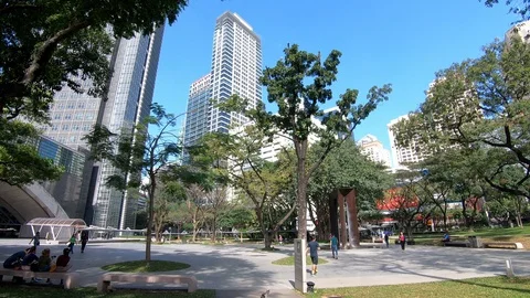 A park in Manila 스톡 동영상 127407010