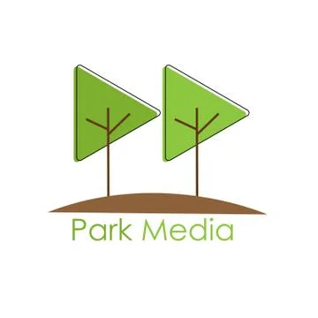 Park Media Stock Illustration