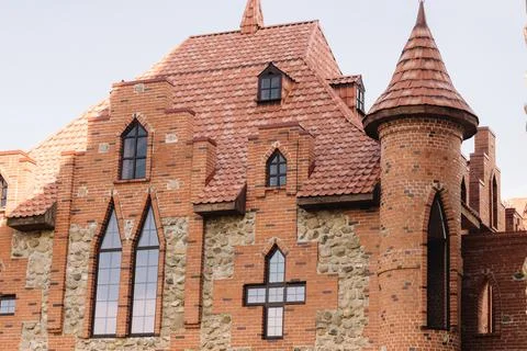Park-museum of interactive history of Sulla in Belarus. Medieval historical c Stock Photos