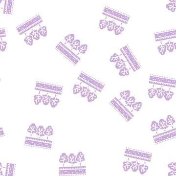 Park nature glyph seamless pattern Stock Illustration