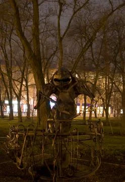 Park at night Stock Photos