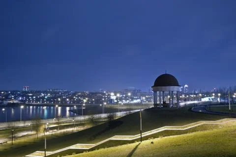 Park at night Stock Photos