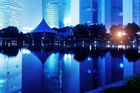 Park night view Stock Photos