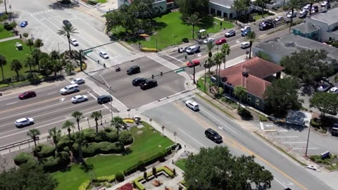 Park oasis in Daytona Beach Vídeo Stock 250354428