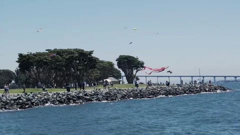 Park by the Ocean 動画素材 76282144