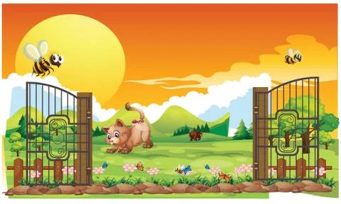 Park is open for all Stock Illustration