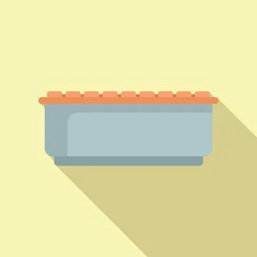Park outdoor bench icon flat vector. Outdoor furniture Illustrazione stock
