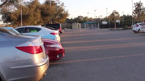 Park Parking Lot Stock Footage 48878559