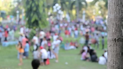 Park People Stock Footage