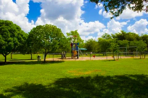 Park with Playground Stock Photos