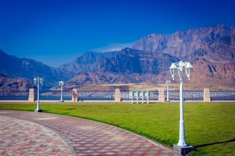 Park with a pleasing view. Stock Photos