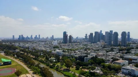 Park plus city view Video stock 153166321