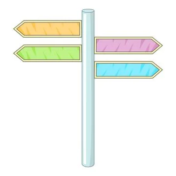 Park pointer icon, cartoon style Stock Illustration