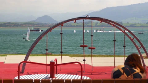 PARK ON THE PROMENADE Video stock 160628222