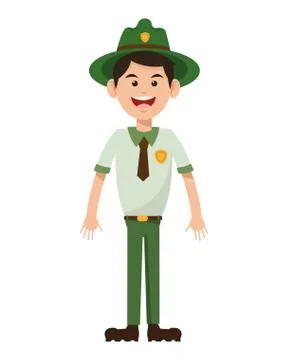 Park ranger icon 스톡 일러스트