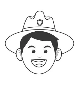 Park ranger icon 스톡 일러스트