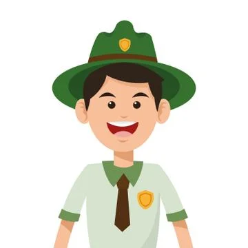 Park ranger icon 스톡 일러스트