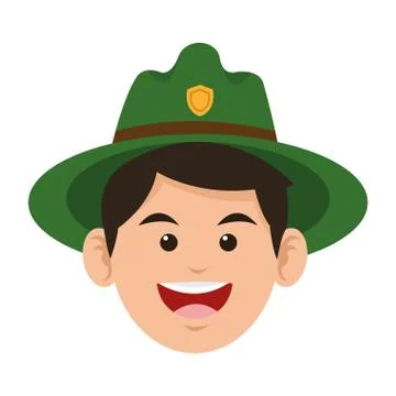 Park ranger icon 스톡 일러스트