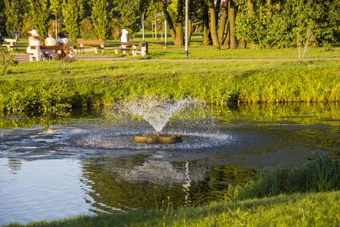 Park in Reda, Poland Stock Photos