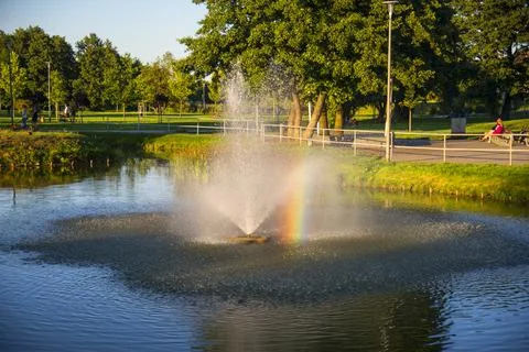 Park in Reda, Poland Stock Photos