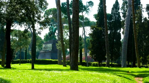 Park in Rome Video stock 61182793