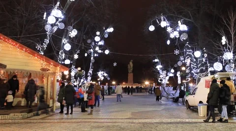 Park Shevchenko Kiev. Real Time/Time Lapse, Full HD Stock Footage 59140526