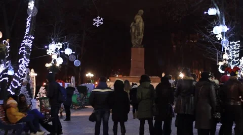 Park Shevchenko Kiev. Real Time/Time Lapse, Full HD Stock-Footage 59140721