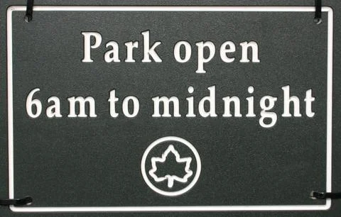 Park Sign Stock Photos
