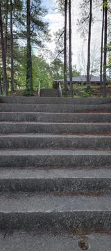Park Steps Foto stock