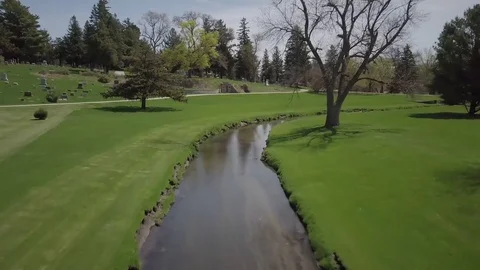 Park stream Stock Footage 77707501