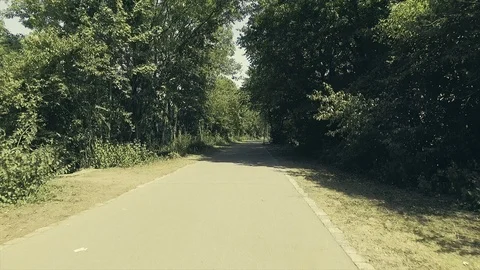 PARK STREET WITH BICYCLE Video stock 97247700