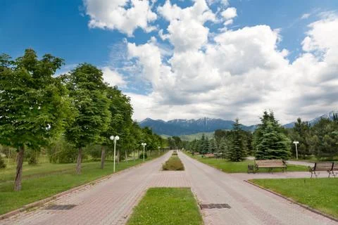 Park at summer Stock Photos