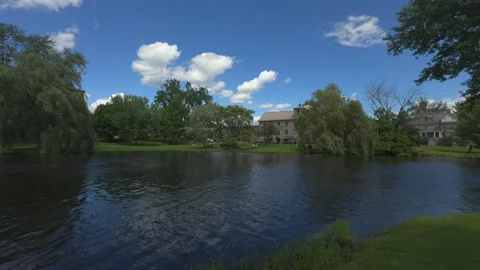 A park on a sunny day Stock Footage 281727660
