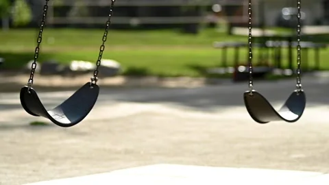 Park Swing In Slow Motion Stock Footage 158858390