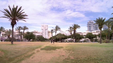 Park in Tel-Aviv 2 Stock Footage 534051