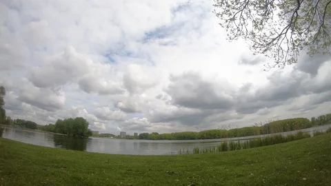 Park timelapse sky and cloud 4k 60fps Video stock 107485751