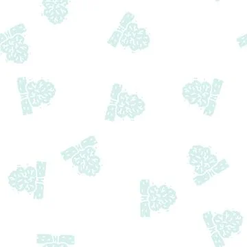 Park tree glyph seamless pattern Illustrazione stock