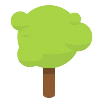 Park tree icon, isometric style Illustrazione stock