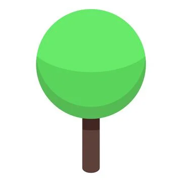 Park tree icon, isometric style イラスト素材