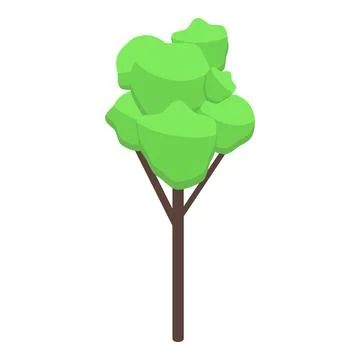 Park tree icon, isometric style Ilustración de archivo