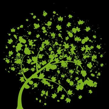 Park trees8 Stock Illustration