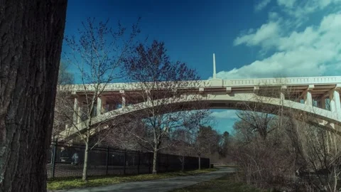 Park Under Bridge Time Lapse Vídeos de archivo 208453051